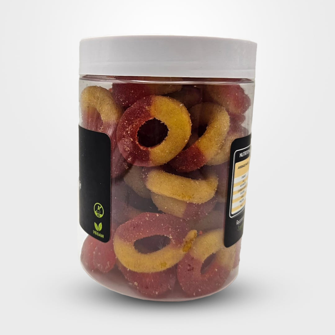 Gummy Peach Rings - Vegan