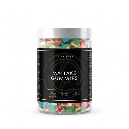 Maitake Mushroom Rainbow Hearts Gummies
